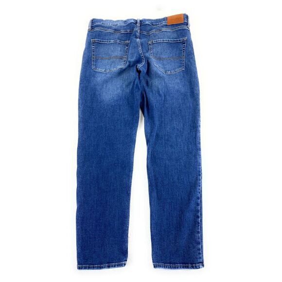 Lucky‎ Brand Men's 412 Athletic Slim Tapered Stretch Distressed Blue Jeans 38x32 - Picture 1 of 16